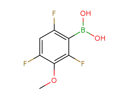 Molecular Structure of 849062-08-4 (3-Methoxy-2,4,6-trifluorophenylboronic acid)