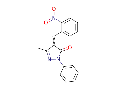 3H-Pyrazol-3-one,
2,4-dihydro-5-methyl-4-[(2-nitrophenyl)methylene]-2-phenyl-
