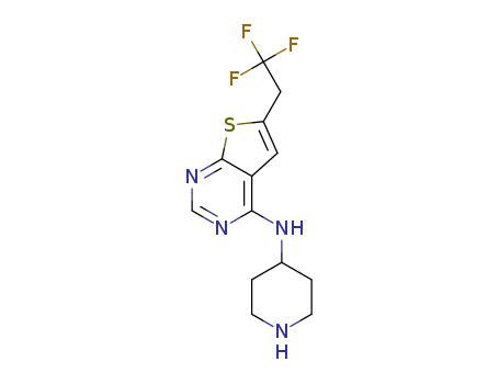 N-(Piperidin-4-Yl)-6-(2,2,2-Trifluoroethyl)Thieno[2,3-D]Pyrimidin-4-Amine CAS No.1628317-93-0