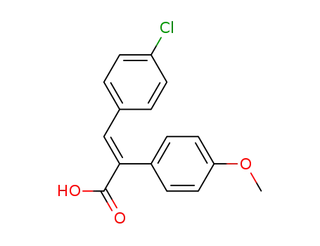 (E)-3-(4-chlorophenyl)-2-(4-methoxyphenyl)prop-2-enoic acid