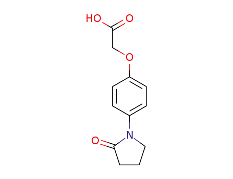 Molecular Structure of 871673-06-2 (2-[4-(2-Oxopyrrolidin-1-yl)phenoxy]acetic acid)