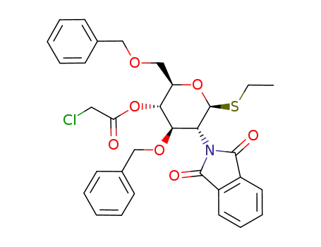 ethyl 3,6-di-O-benzyl-4-O-chloroacetyl-2-deoxy-2-phthalimido-1-thio-β-D-glucopyranoside