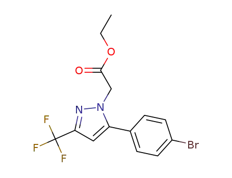 ethyl 2-(5-(4-bromophenyl)-3-(trifluoromethyl)-1H-pyrazol-1-yl)acetate