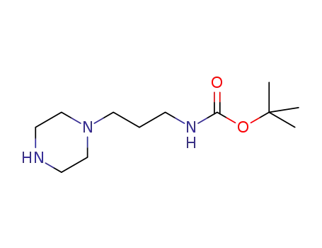 Molecular Structure of 874831-60-4 ((3-PIPERAZIN-1-YL-PROPYL)-CARBAMIC ACID TERT-BUTYL ESTER)