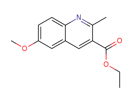 Molecular Structure of 86210-92-6 (6-METHOXY-2-METHYLQUINOLINE-3-CARBOXYLIC ACID ETHYL ESTER)