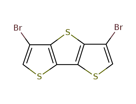 Molecular Structure of 502764-54-7 (3,5-Dibromodithieno[3,2-b:2',3'-d]thiophene)