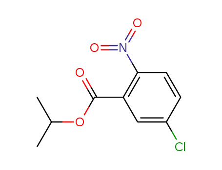 Molecular Structure of 51282-57-6 (Benzoic acid, 5-chloro-2-nitro-, 1-methylethyl ester)