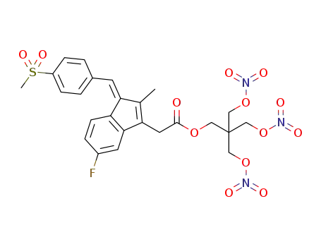 (Z)-3-(nitrooxy)-2,2-bis((nitrooxy)methyl)propyl 2-(5-fluoro-2-methyl-1-(4-(methylsulfonyl)benzylidene)-1H-inden-3-yl)acetate