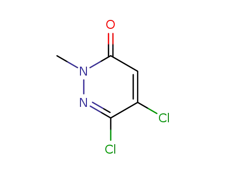 Molecular Structure of 6794-35-0 (5,6-dichloro-2-Methyl-3(2H)-pyridazinone)
