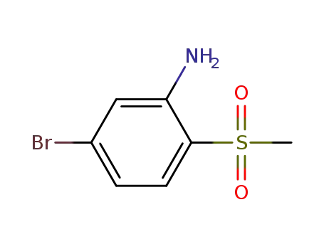 Molecular Structure of 400610-51-7 (5-bromo-2-(methylsulfonyl)aniline)