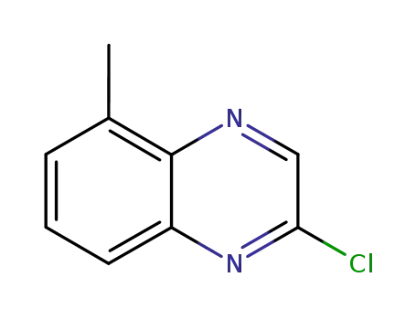Molecular Structure of 61148-17-2 (Quinoxaline, 2-chloro-5-methyl- (9CI))