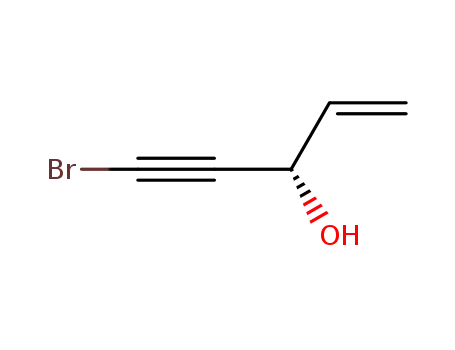 Molecular Structure of 488791-21-5 (1-Penten-4-yn-3-ol, 5-bromo-, (3S)-)