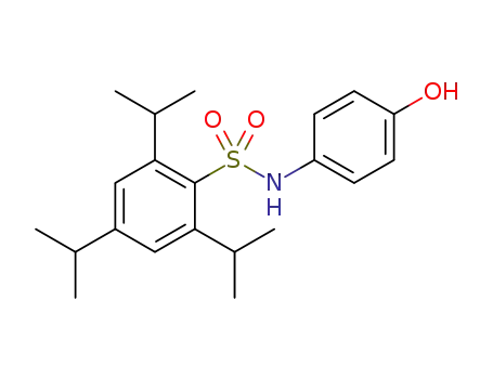Molecular Structure of 212248-51-6 (N-(4-hydroxyphenyl)-2,4,6-triisopropylbenzenesulfonamide)