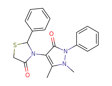 3-(1,5-dimethyl-3-oxo-2-phenyl-2,3-dihydro-1H-pyrazol-4-yl)-2-phenyl-1,3-thiazolidin-4-one