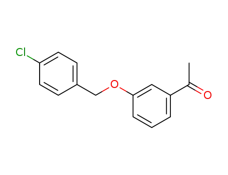 Molecular Structure of 79615-79-5 (Ethanone, 1-[3-[(4-chlorophenyl)methoxy]phenyl]-)