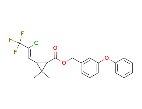 (3-PHENOXYPHENYL)METHYL (1S,3R)-3-[(Z)-2-CHLORO-3,3,3-TRIFLUORO-PROP-1 -ENYL]-2,2-DIMETHYL-CYCLOPROPANE-1-CARBOXYLATECAS