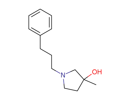 3-methyl-1-(3-phenylpropyl)pyrrolidin-3-ol