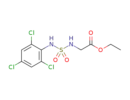 Molecular Structure of 1354438-71-3 (ethyl 2-((N-(2,4,6-trichlorophenyl)sulfamoyl)amino)acetate)