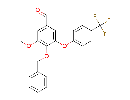4-(benzyloxy)-3-methoxy-5-(4-trifluoromethylphenoxy)benzaldehyde