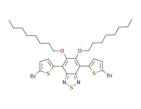 Molecular Structure of 1192352-10-5 (4,7-bis(5-broMothiophen-2-yl) -5,6-bis(octyloxy)benzo[c] [1,2,5]thiadiazole)