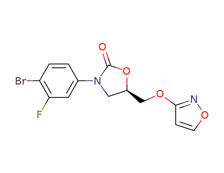 (R)-3-(4-bromo-3-fluorophenyl)-5-((isoxazol-3-yloxy)methyl)oxazolidin-2-one
