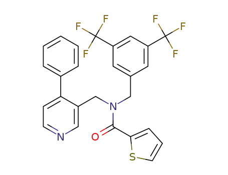 N-(3,5-bis(trifluoromethyl)benzyl)-N-((4-phenylpyridin-3-yl)methyl)thiophene-2-carboxamide