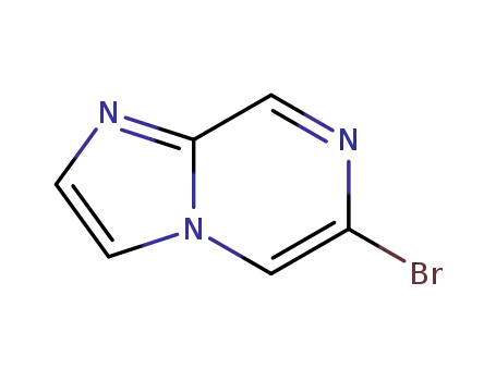 Molecular Structure of 912773-24-1 (6-Bromoimidazo[1,2-a]pyrazine)