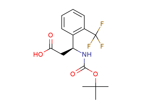 (S)-3-((TERT-BUTOXYCARBONYL)AMINO)-3-(2-(TRIFLUOROMETHYL)PHENYL)PROPANOIC ACID