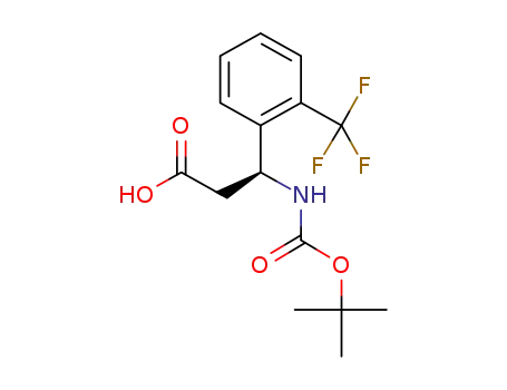 Molecular Structure of 500770-77-4 ((S)-BOC-2-(TRIFLUOROMETHYL)-BETA-PHE-OH)