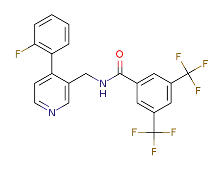 N-((4-(2-fluorophenyl)pyridin-3-yl)methyl)-3,5-bis(trifluoromethyl)benzamide