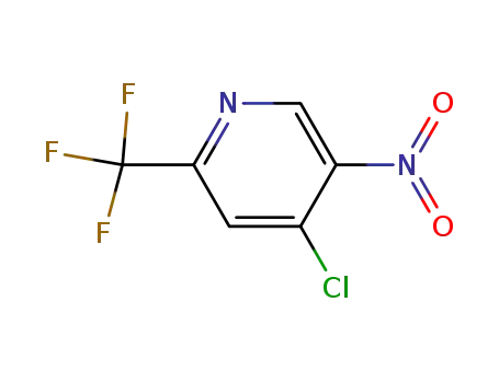 Molecular Structure of 438554-45-1 (4-Chloro-5-nitro-2-(trifluoromethyl)pyridine)