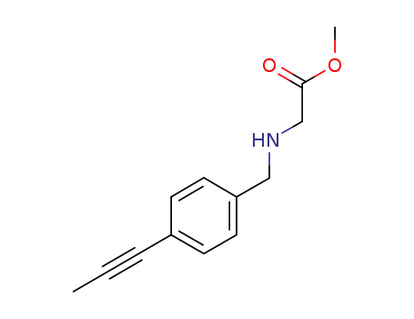methyl 2-((4-(prop-1-yn-1-yl)benzyl)amino)acetate