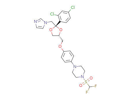 1-(4-{[(2S,4R)-2-(2,4-dichlorophenyl)-2-(imidazol-1-ylmethyl)-1,3-dioxolan-4-yl]methoxy}phenyl)-4-difluoromethanesulfonylpiperazine