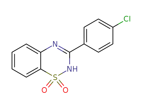2H-1,2,4-Benzothiadiazine, 3-(4-chlorophenyl)-, 1,1-dioxide