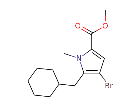 methyl 4-bromo-5-(cyclohexylmethyl)-1-methyl-1H-pyrrole-2-carboxylate