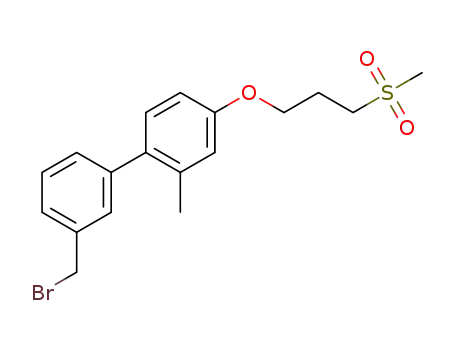 3'-(bromomethyl)-2-methyl-4-(3-(methylsulfonyl)propoxy)-1,1'-biphenyl