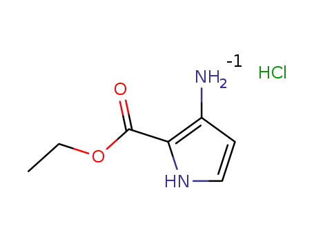 Molecular Structure of 252932-49-3 (3-Amino-2-ethoxycarbonylpyrrole hydrochloride)