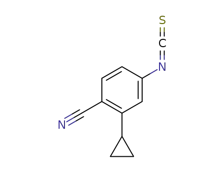 Molecular Structure of 1533425-13-6 (2-cyclopropyl-4-isothiocyanatobenzonitrile)