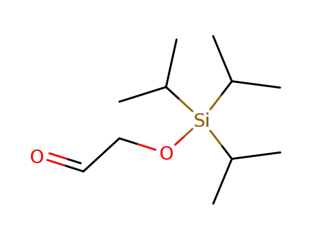 Molecular Structure of 111998-83-5 (Acetaldehyde, [[tris(1-methylethyl)silyl]oxy]-)