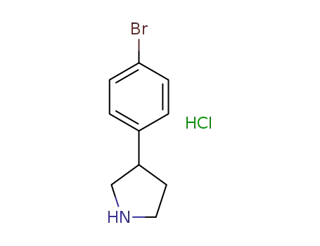 Molecular Structure of 1187931-39-0 (3-(4-BroMophenyl)pyrrolidine hydrochloride)
