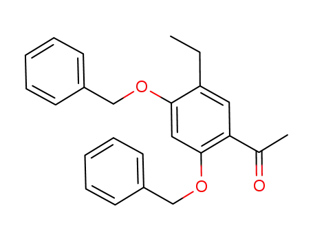Molecular Structure of 1001385-69-8 (1-(2,4-bis(benzyloxy)-5-ethylphenyl)ethanone)