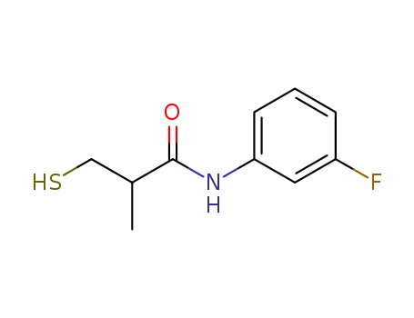 N-(3-fluorophenyl)-3-mercapto-2-methylpropanamide