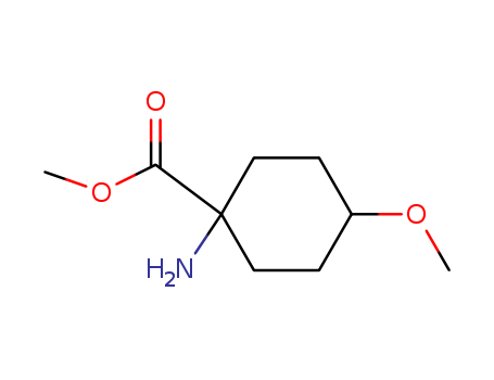 Cyclohexanecarboxylic acid, 1-amino-4-methoxy-, methyl ester, trans- (9CI)