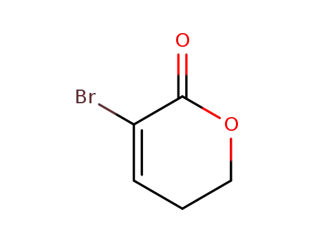 Molecular Structure of 104184-64-7 (3-Bromo-5,6-dihydro-2H-pyran-2-one)