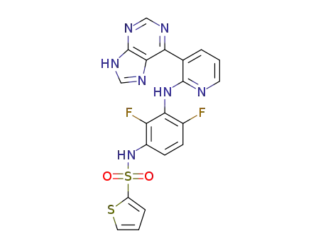 N-(3-((3-(9H-purin-6-yl)pyridin-2-yl)amino)-2,4-difluorophenyl)thiophene-2-sulfonamide