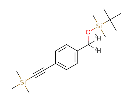 tert-butyldimethyl((4-((trimethylsilyl)ethynyl)-benzyl)oxy)silane-d2