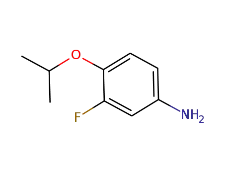 Molecular Structure of 97566-69-3 (3-fluoro-4-isopropoxybenzenaMine)