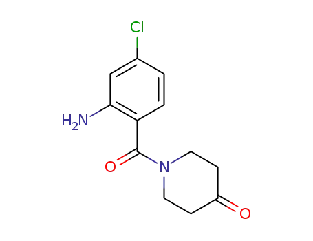 Molecular Structure of 1451261-87-2 (1-(2-amino-4-chlorobenzoyl)piperidin-4-one)