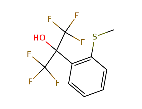 2'-methylthio-1,1,1,3,3,3-hexafluoro-2-phenylpropan-2-ol