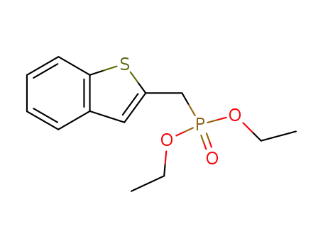 Molecular Structure of 84258-56-0 (Phosphonic acid, (benzo[b]thien-2-ylmethyl)-, diethyl ester)